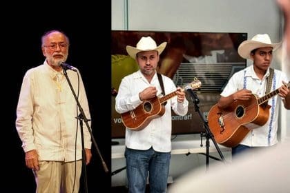 Grupo musical en el encuentro de las huastecas