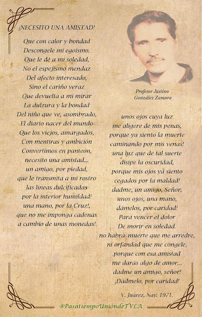 Poema de Justino González Zamora