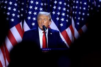 El vencedor de los comicios presidenciales en Estados Unidos, el republicano Donald Trump. EFE/CRISTOBAL HERRERA-ULASHKEVICH
