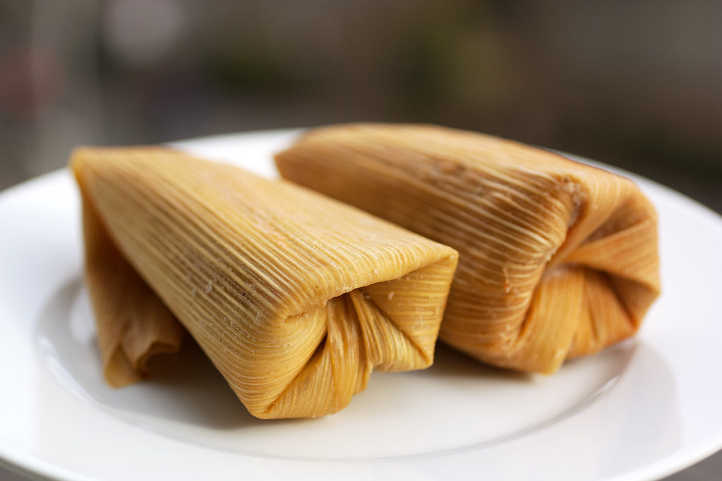 Tamales platillo típico de México,
