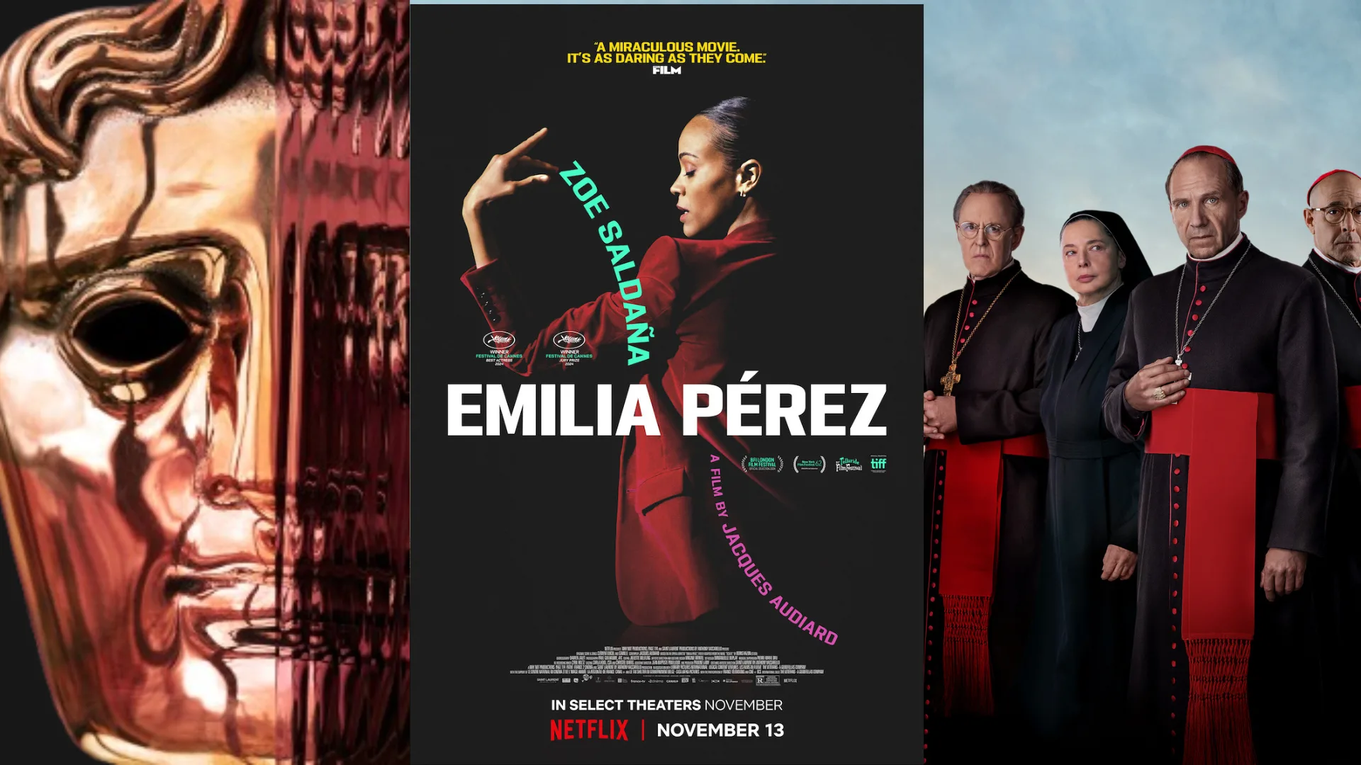 Emilia Pérez y Conclave se perfilan como los favoritos de los BAFTA