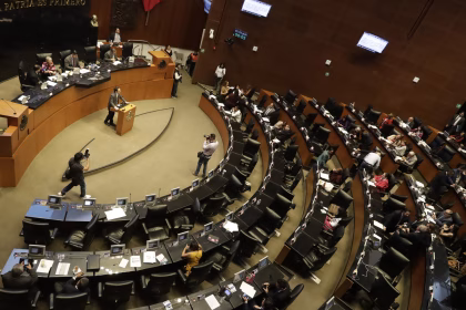 Imagen de archivo de una vista general de una sesión plenaria del Senado de México, en la Ciudad de México (México). EFE/Madla Hartz