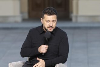 Fotografía del 6 de septiembre de 2026 del presidente de Ucrania, Volodímir Zelenski. EFE/EPA/SERGEY DOLZHENKO